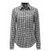 Plus Size Casual Women Plaid Turn Down Collar Buttons Long Sleeve Blouse