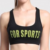 Women Sexy Character Backless Elastic Sport Tops Breathable Shockproof Yoga Vest Bra