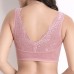 Women Wireless Lace Embroidery Full Coverage Comfy Yoga Bras