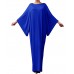 Casual Loose Women Pure Color Batwing Sleeve Ankle-length Dresses