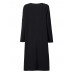 O-NEWE L-5XL Casual Women Pure Color Pocket Loose Dress