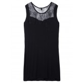 Sexy Black Lace Patchwork Hollow Out Sleeveless Bodycon Women Dress