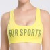 Women Sexy Character Backless Elastic Sport Tops Breathable Shockproof Yoga Vest Bra