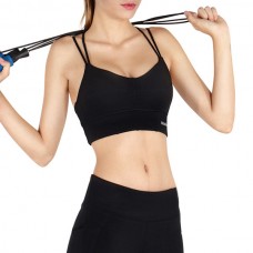 Women Comfort Wire Free Shakeproof Back Cross Straps Pullover Yoga Sport Bra